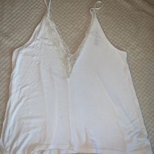 White Low-Cut Tank Top